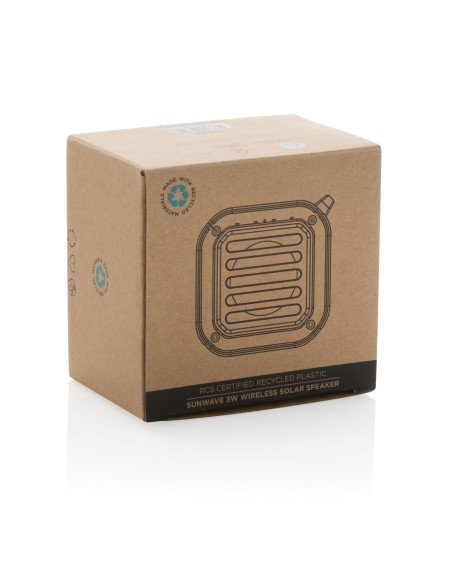 Speaker wireless 3W solare Sunwave in plastica riciclata RCS Speaker wireless 3W solare Sunwave in plastica riciclata RCS